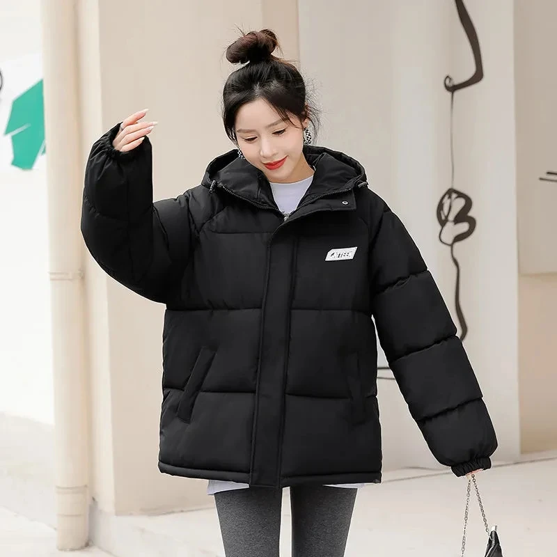 Women Winter Down Padded Jacket 2022 New Winter Cotton Coat Female Hooded Parkas Coat Loose Warm Thick Outwear Winter Jacket