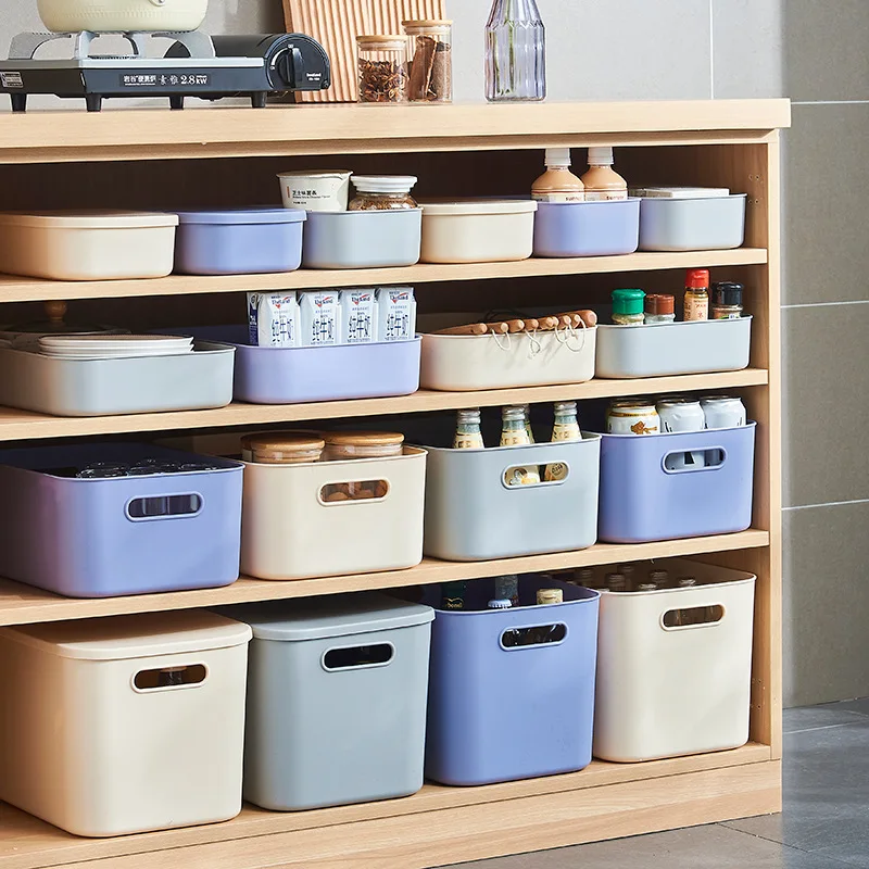 

Simple household desktop storage box plastic living room remote control storage office student dormitory stationery finishing bo