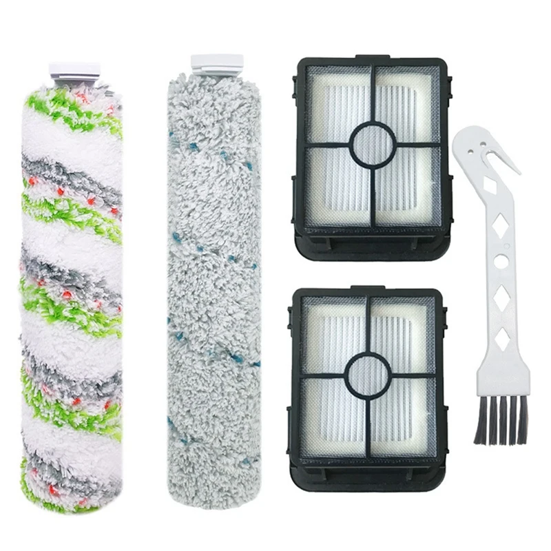 

Hot SV-5PCS Roller Brush Filter Set For Bissell Crosswave Cordless Max Series 2554A/2765Z/2767Z Wet Dry Vacuum Cleaner Parts