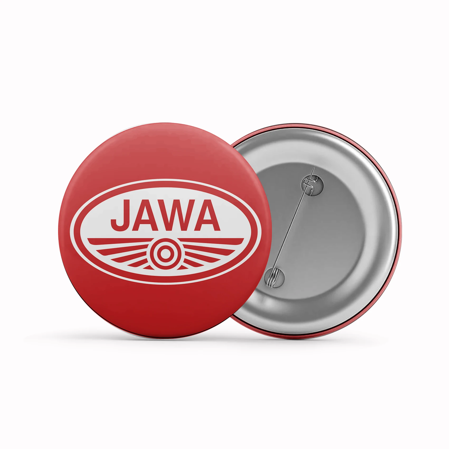 

Металлическая брошь Jawa