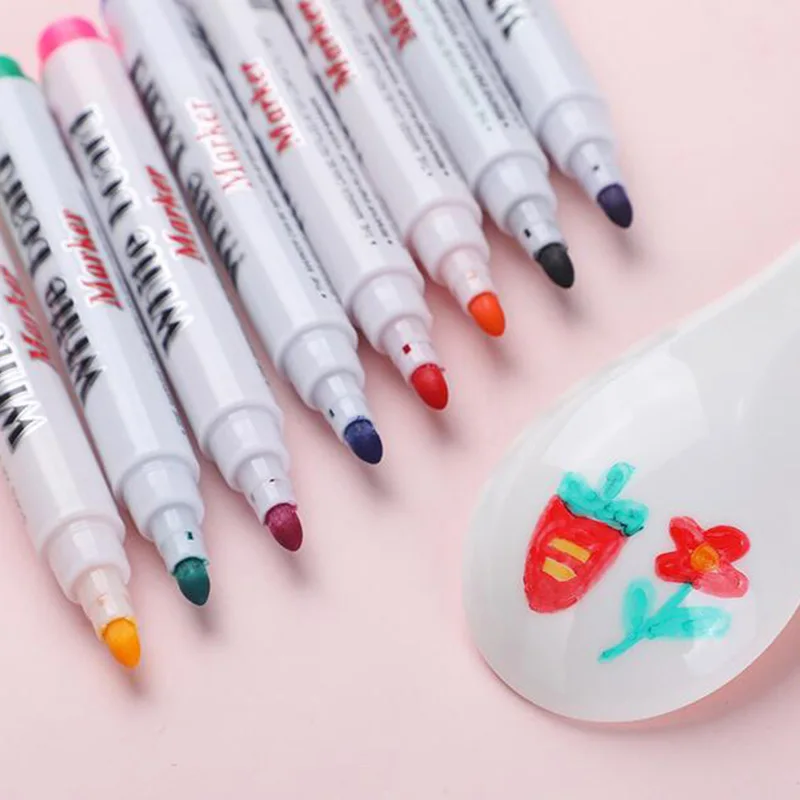 8/12 Colors Magical Water Painting Pen Water Floating Doodle Pens Kids Drawing Early Education Magic Whiteboard Markers