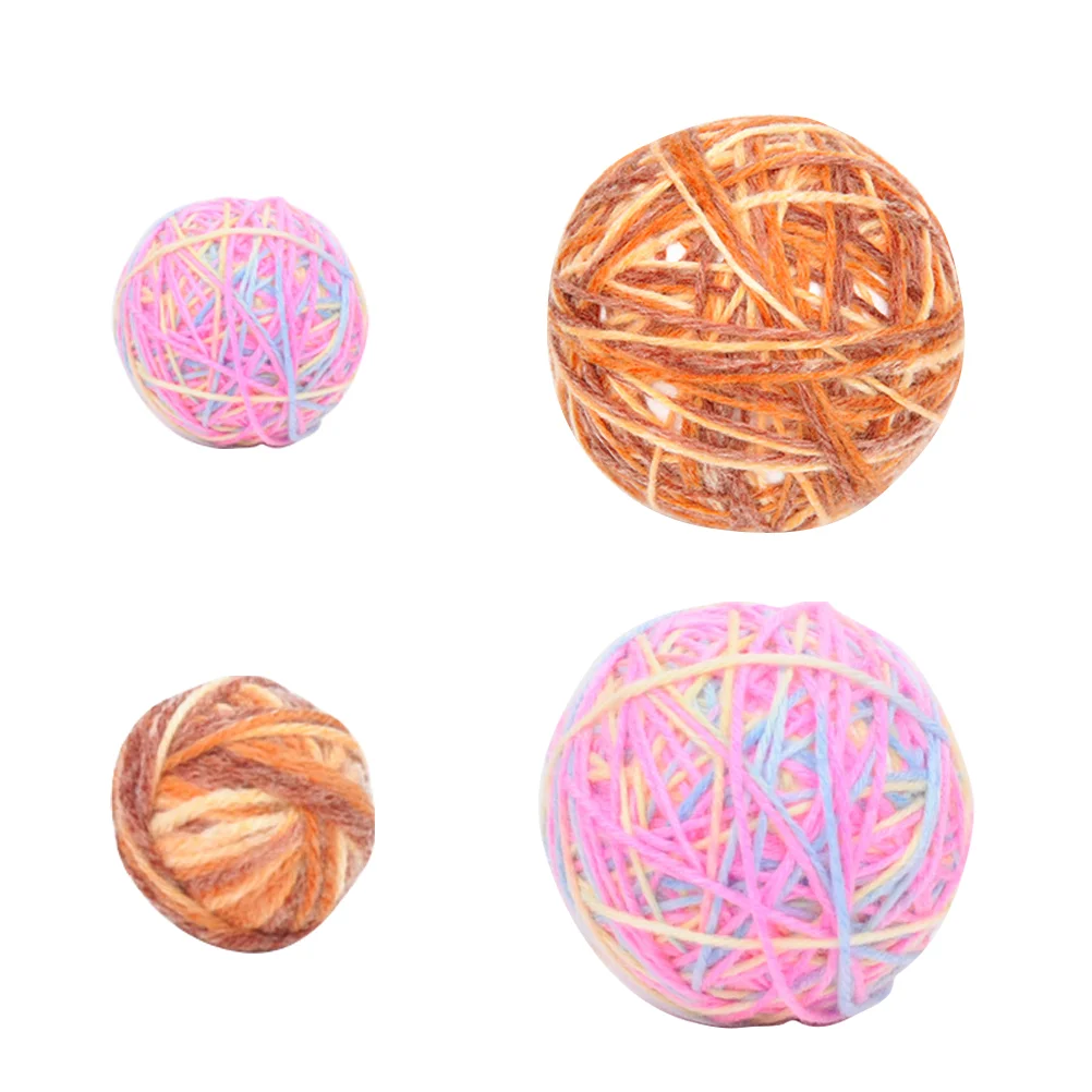 

Шарики для кошек из пряжи, молярные шарики, шарики из ротанга, жевательные игрушки для собак и кошек (4)