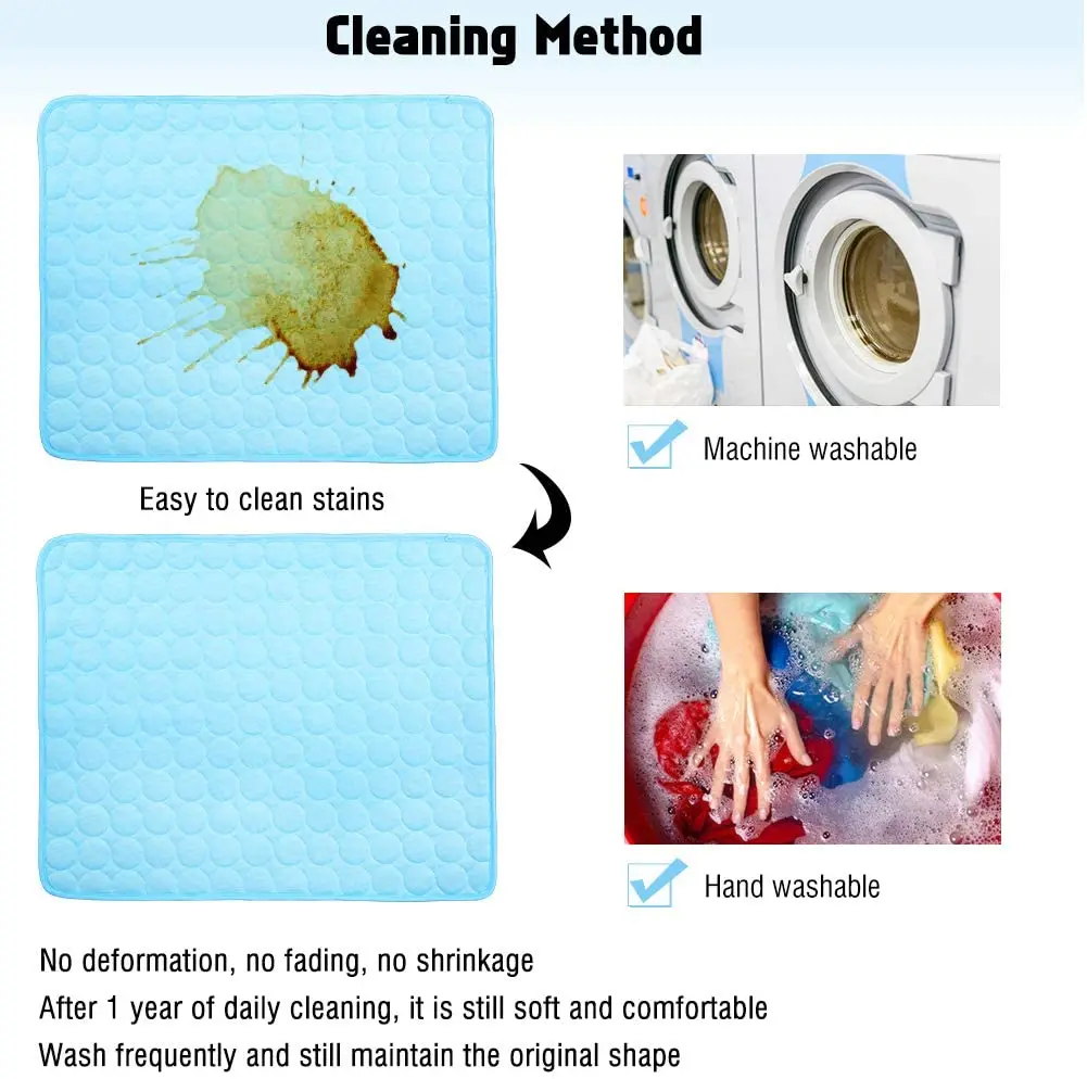 Охлаждающий коврик для собак подкладки из вискозы моющаяся Подушка закрытое