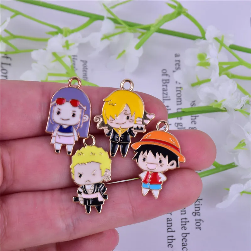 

10pcs/lot Enamel Cartoon Navigation Boys Charms Pendant DIY Handmade Necklace Earrings Keychain Accessories Jewelry Making