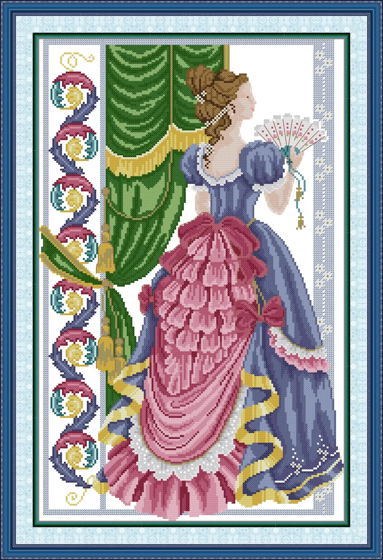 Joy Sunday новый набор для вышивки крестом с принтом сделай сам легкий узор Аида 14/11CT