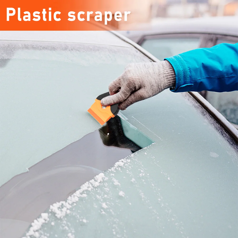 

Blade Scraper 115 X 45mm /4.52\"x1.77'' DOUBLE DEGE ERGONOMIC DESIGN Ergonomic Handle Sticker Removal Tint Vinyl