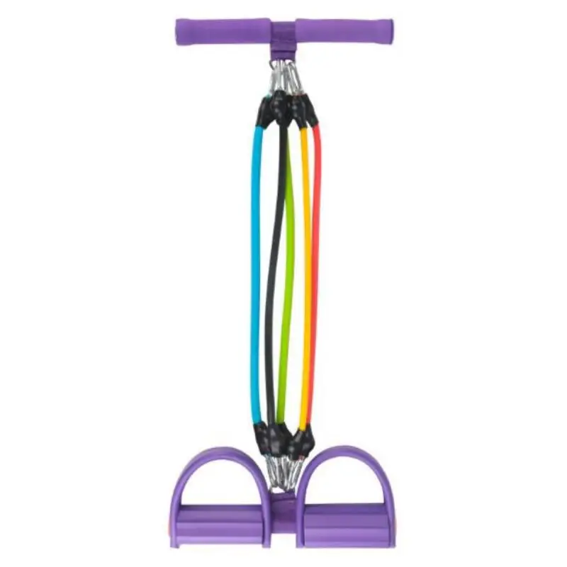 

Resistance Bands 5 Tube Pedal Fitness Rope Latex Pedal Exerciser Sit-up Pull Rope Expander Elastic Bands Yoga Equipment