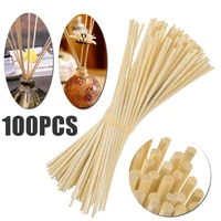 100pcs reed fragrance oil diffuser stick rattan for perfume essential oils perfume volatiles for home decoration refill sticks