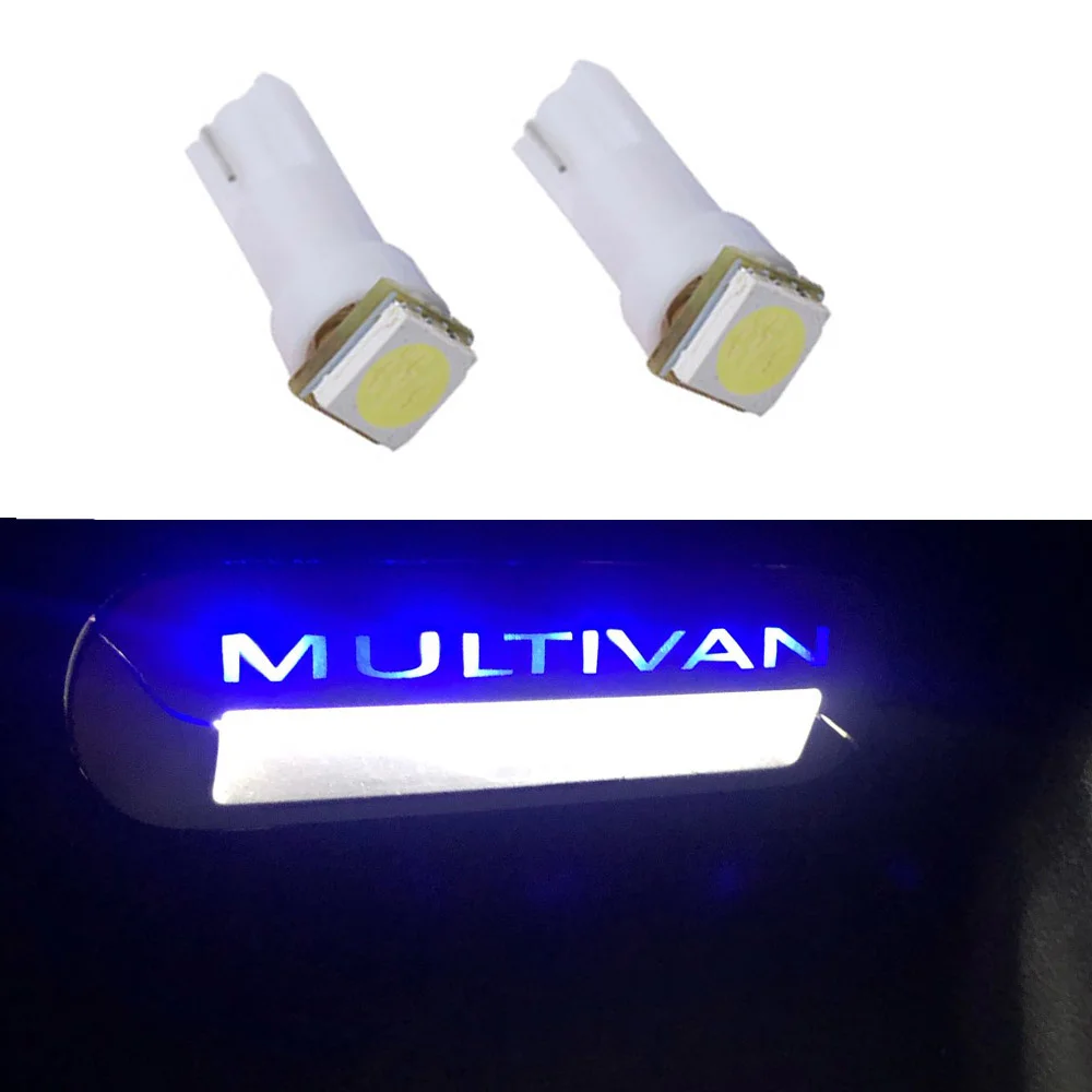 

16pcs T5 T5.1 T6 LED Bulb For VW Multivan Caravelle Transporter Entry Interior Foot Step Light White Error Free LED Lamp Only