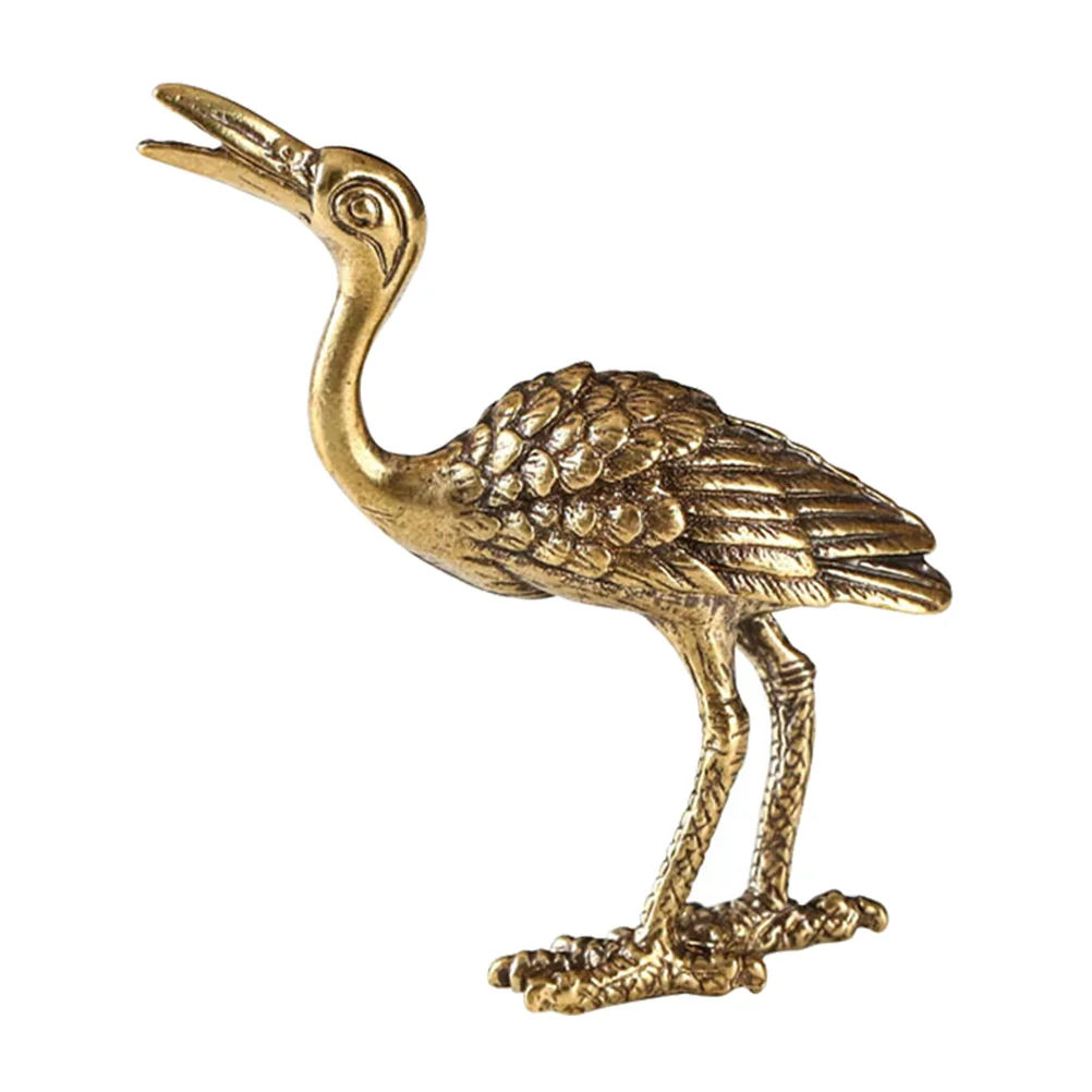 

Retro Brass Crane Decor Unique Desktop Incense Holder Incense Burner Ornament