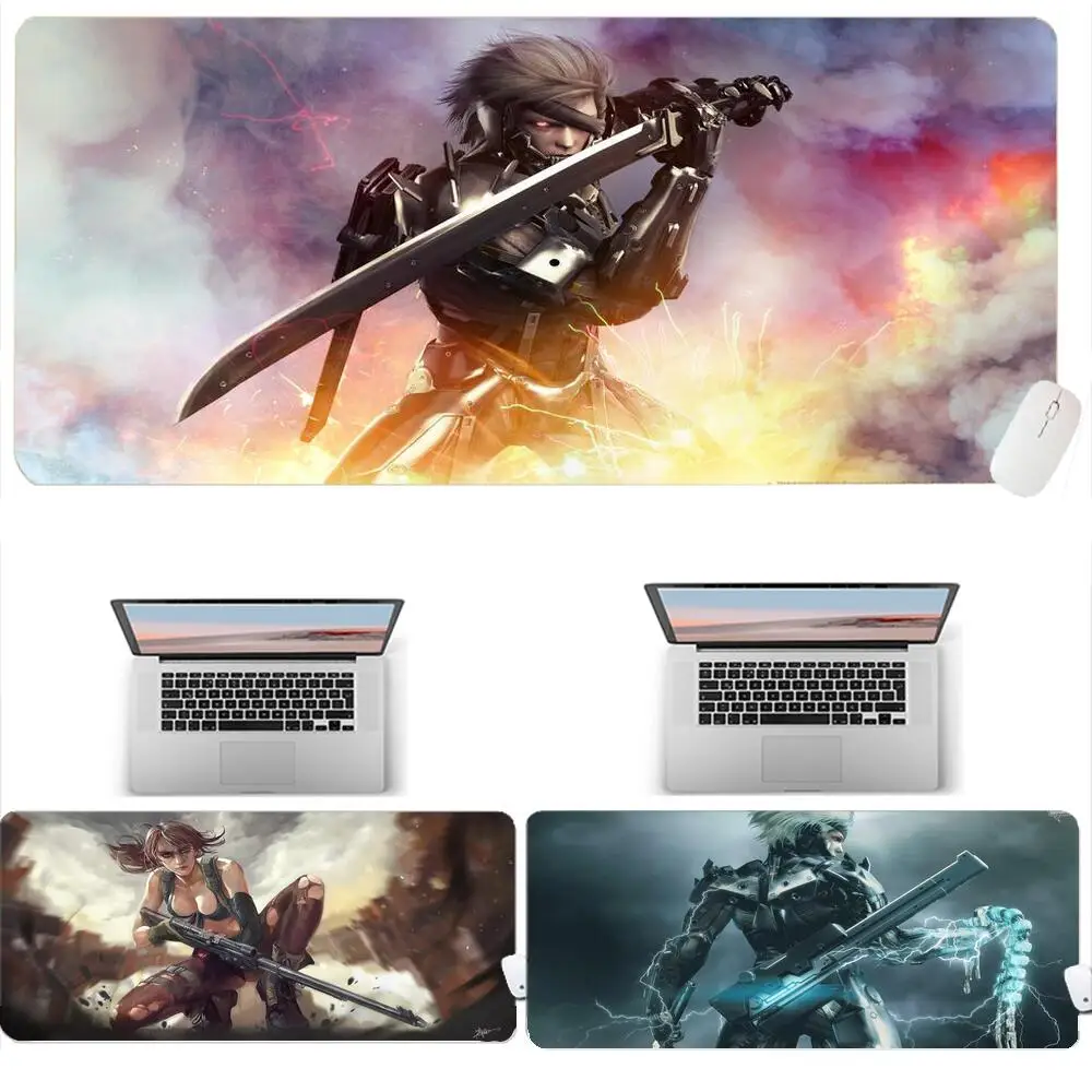 

Metal Gear Solid Anime Mouse Pad Gamer Desk Accessories Kawaii Pc Notebook Xxl Office Large 900X400 Laptop Mousepad Keyboard