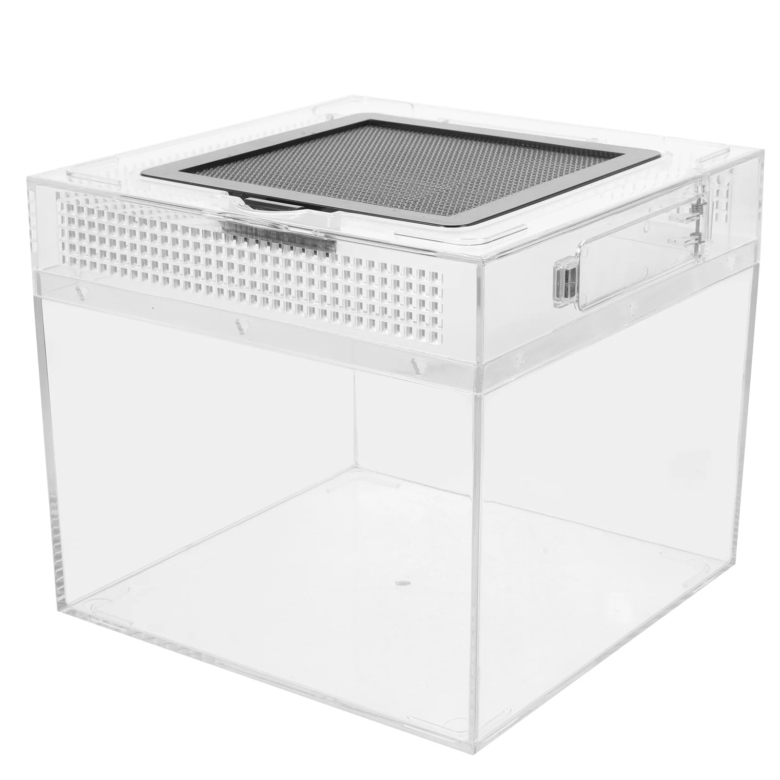 

Cage Turtle Terrarium Hermit Crab House Gecko Habitat Snail Terrarium Transparent Reptile Box Cricket Frog Carrier