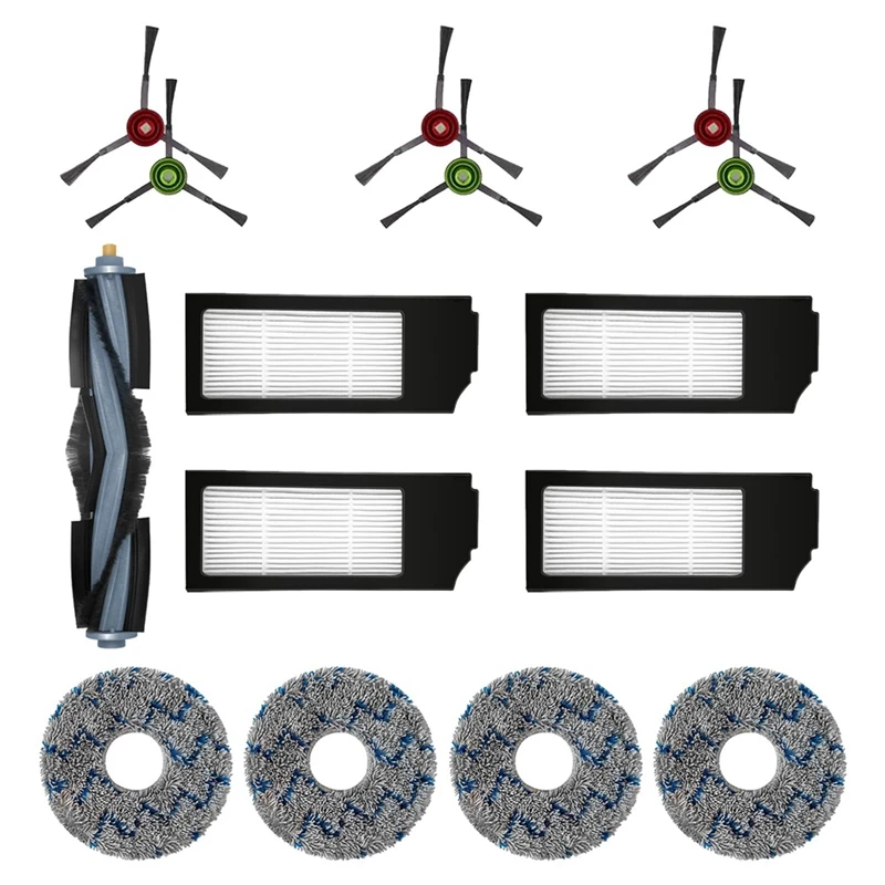 

Replacement Parts Main Brush Side Brushes HEPA Filters Compatible For Ecovacs X1omni X1turbo Robotic Vacuum Accessories