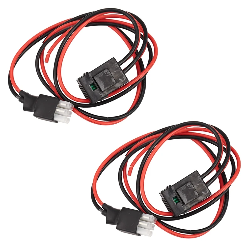 

2X 30A 1M Fuse 6 PIN Short Wave Power Supply Cord Cable For Yaesu FT-857D FT-897D