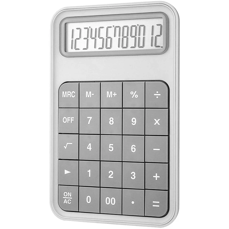 

Desktop Calculator, 12 Digit Large Display Battery LCD Display Office Calculator