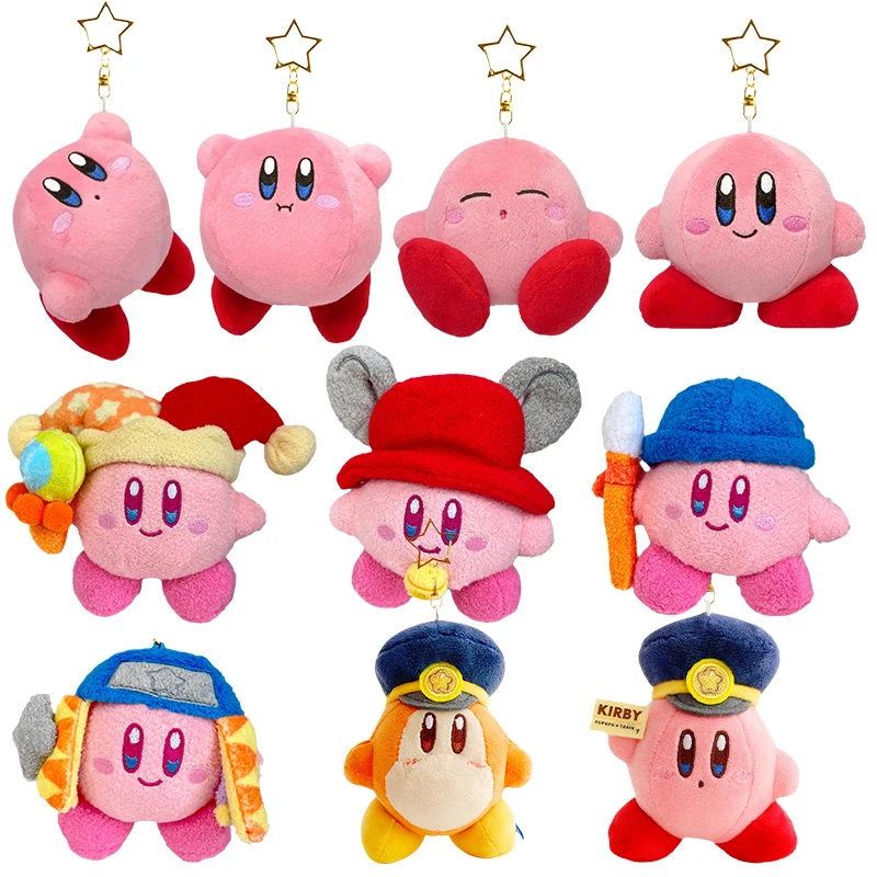 

Kawaii Kirby Plush Doll Anime Cartoon Kirby Star Adventure Game Animal Pendant Soft Stuffed Plush Keychain Dolls Kids Toys