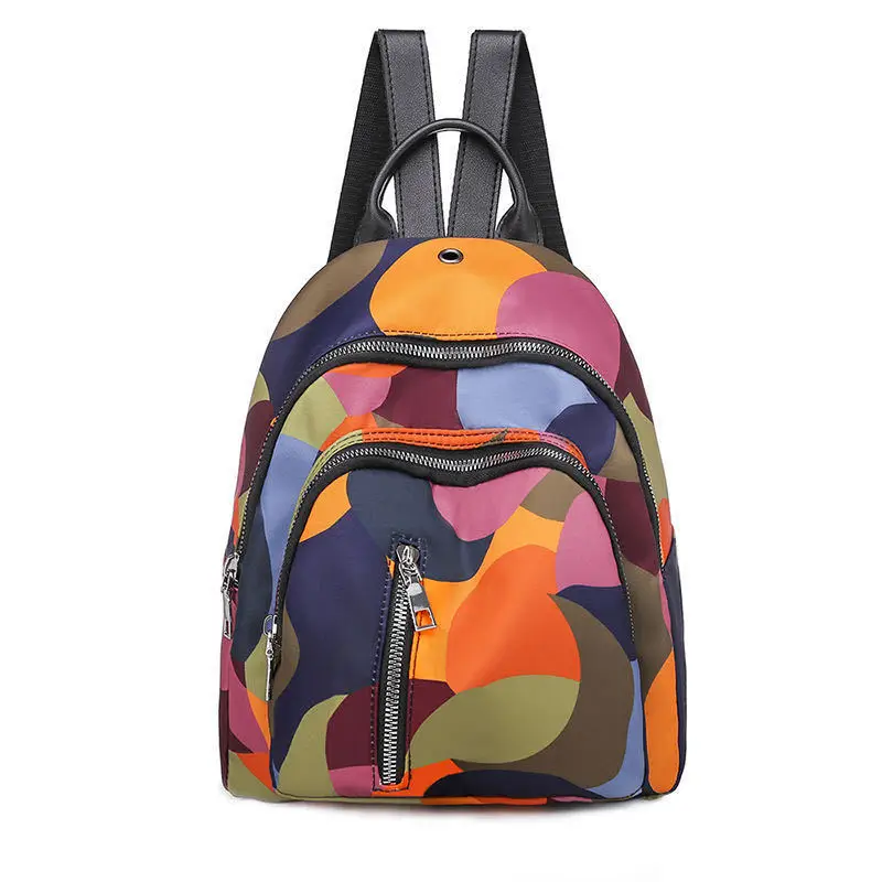 

Black Ladies Durable Leisure Outdoor Backpack Cheap Daily Canvas School Bag for Girls