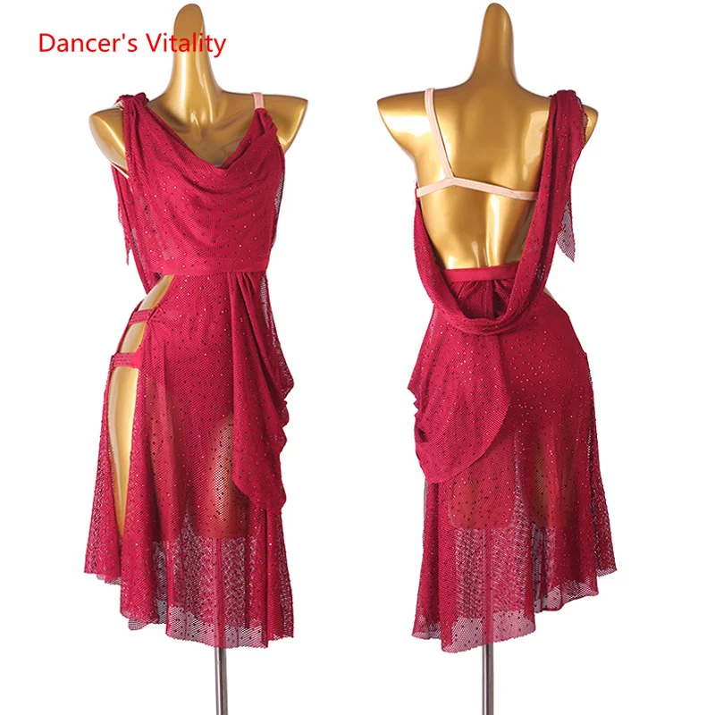 Костюмы для латиноамериканских танцев платье женщин танцевальные костюмы на