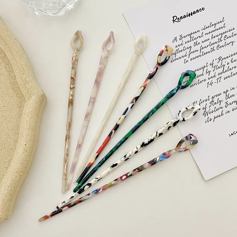 Палочки для волос в китайском стиле Винтажная заколка из ацетатной смолы с