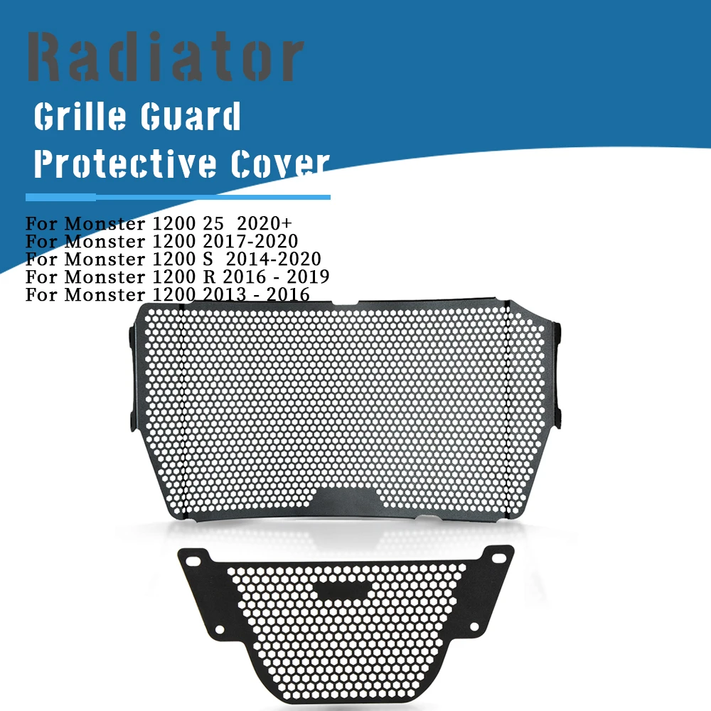 

Radiator Guard Cover And Oil Cooler Cover For Ducati Monster 1200 S R 25 2013-2019 2020 Aluminium Motorcycle Accessories Tools