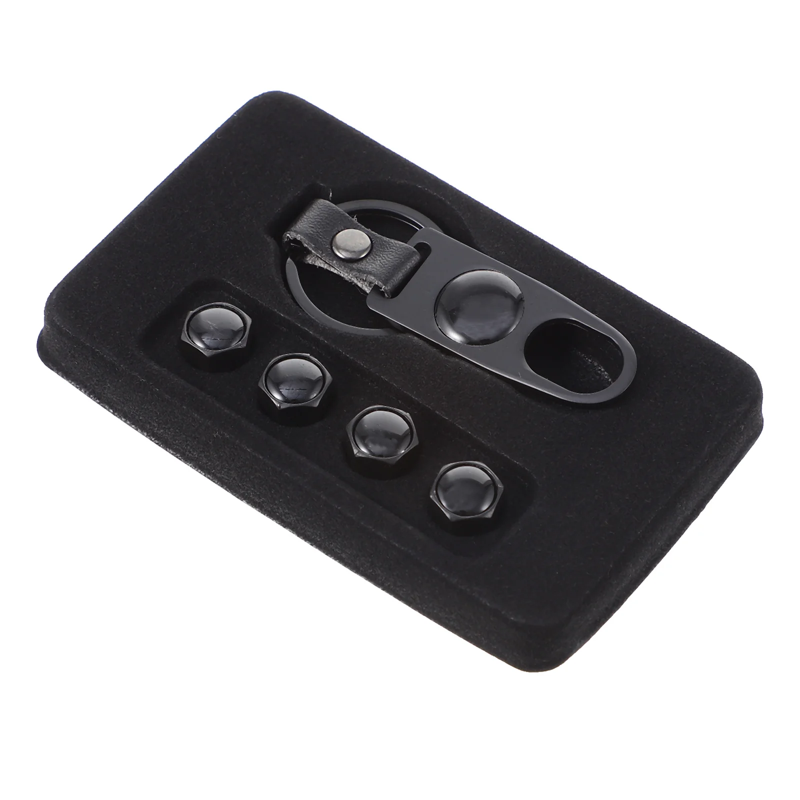 

1 Set Stem Caps Tire Airtight Caps with Spanner