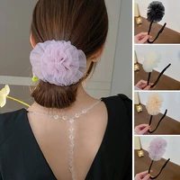 hair accessories ball roller hairband twisted lazy hairpin womens bow flower magic hair ring donut bun maker hair curler