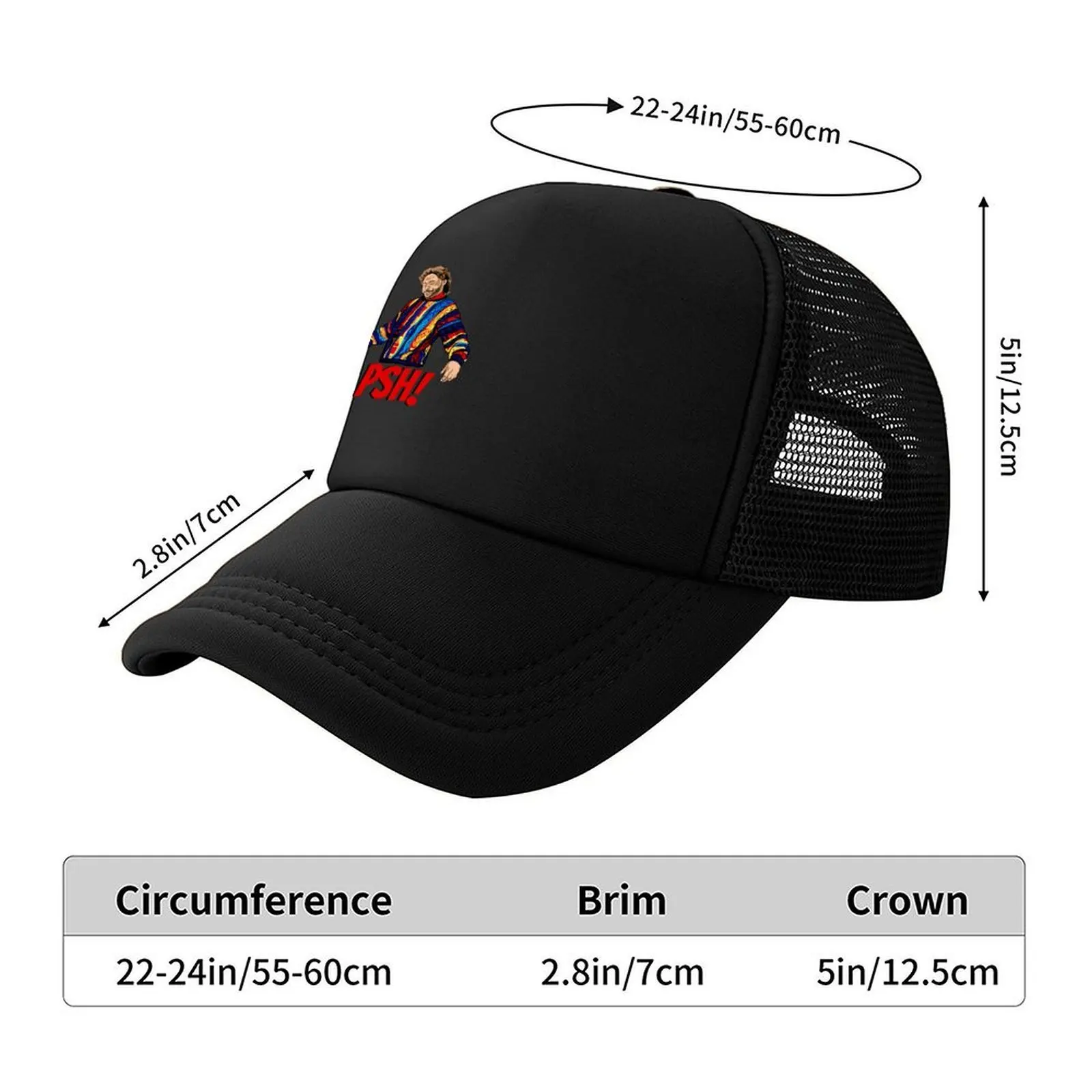 Фото Бейсбольная кепка Ed Bassmaster Merch Edbassmaster PSH с термокозырьком, шляпа в стиле аниме | -F- |   Брендовая мужская кепка Женские кепки Мужские №2