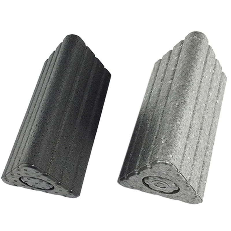 

2 In 1 Fitness Yoga Blocks Muscle Roller Stick Triangular Pilates Foam Back Roller Gym Fitness Yoga Column