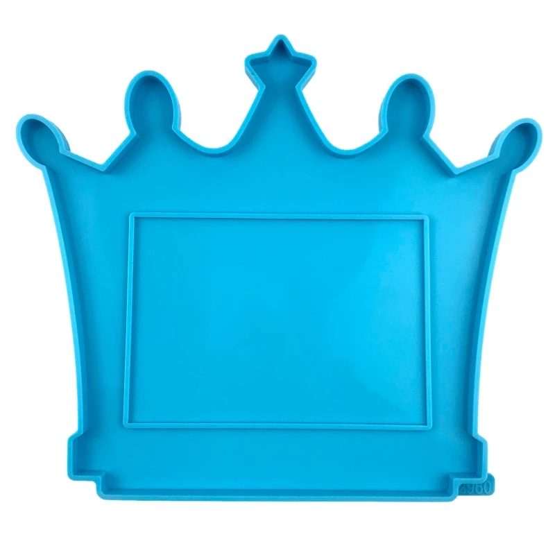 

N58F Crown Shape Photo Frame Epoxy Mold for DIY Craft Resin Decorative Craft Jewelry Making Molds Silicone Mould Ornaments