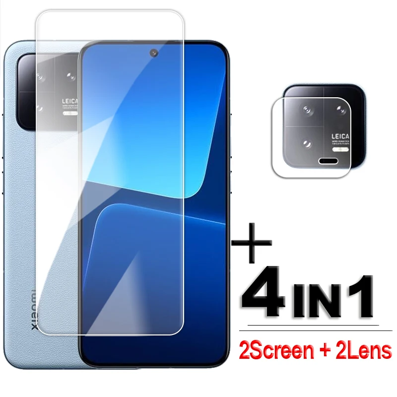 

For Xiaomi 13 Glass 6.36 inch Full Glue Clear Screen Protector For Xiaomi 11T 12T Pro 13 Tempered Glass For Xiaomi 13 Lens Flim