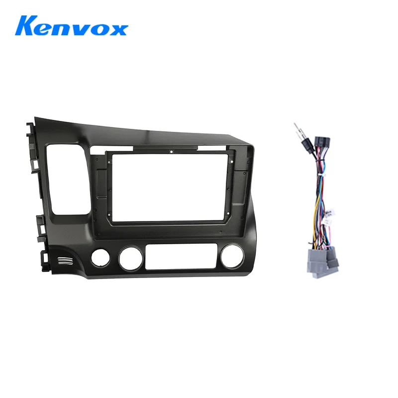 Рамка автомобильного радио KENVOX для Honda Civic 8 FK FN LHD 2005 2012 9-дюймовый адаптер жгута