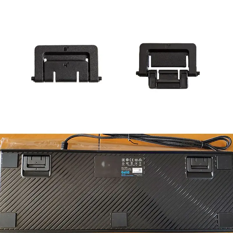 

2 шт. сменная подставка для клавиатуры, черная подставка для клавиатуры, кронштейн для клавиатуры G610 G810 GPRO, универсальные запасные части для ...