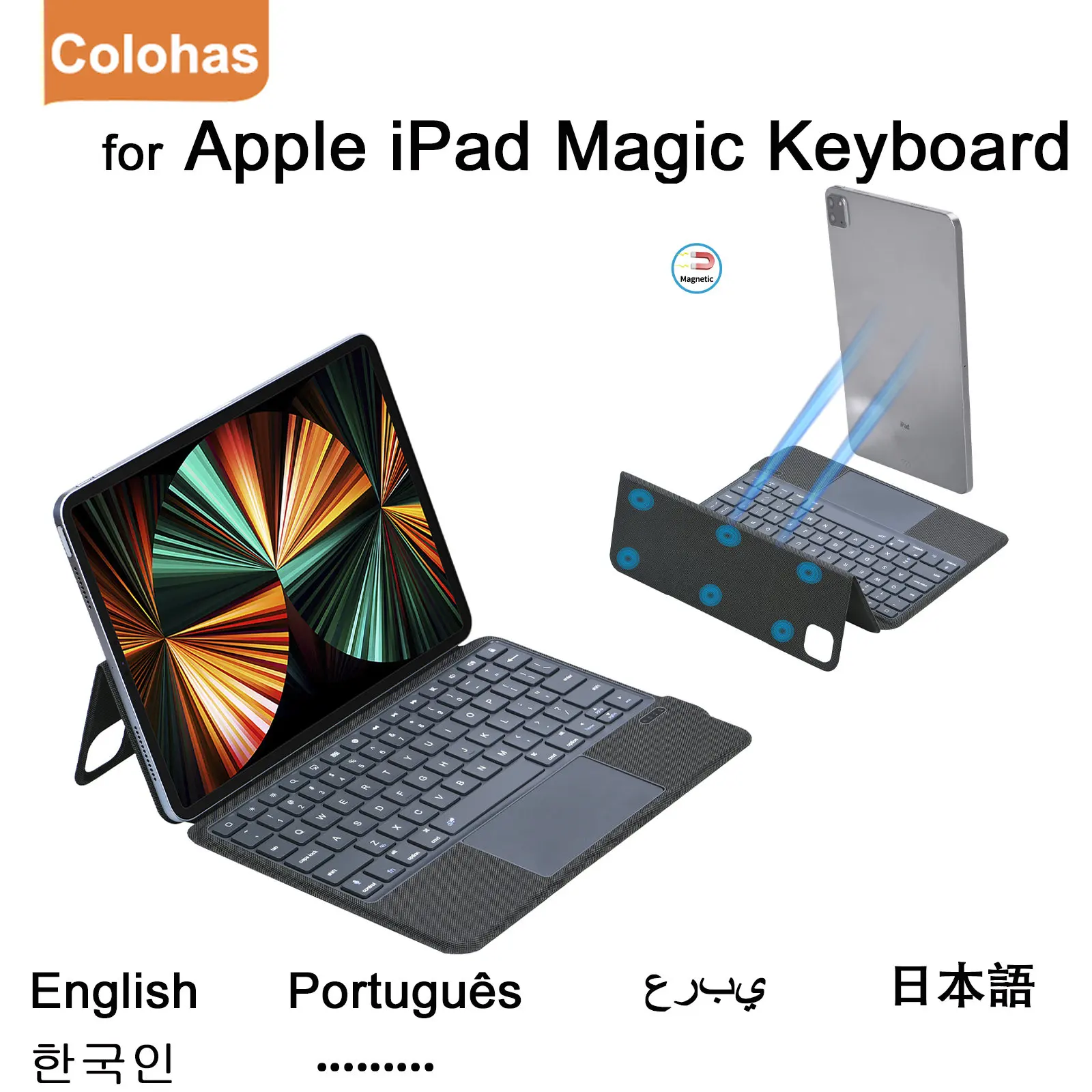 Magic Wireless Keyboard for Apple ipad Air 4 5 Cover iPad Pro 11 2021 2020 2018 10.9 ipad Air 4 5 Magnetic Case Keyboard Cover