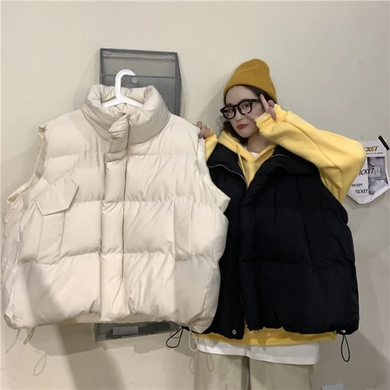 Internet Celebrity Short down Coat Vest Women's Winter 2022 New Loose Cotton-Padded Coat Slimming Thickened Cotton-Padded Coat