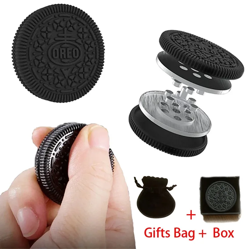 Oreo Metal Magnetic Coin Gyro Fidget Spinner EDC Autism Pop AntiStress Hand Spinner Spinning GyroScope Relief Stress Adult Toys