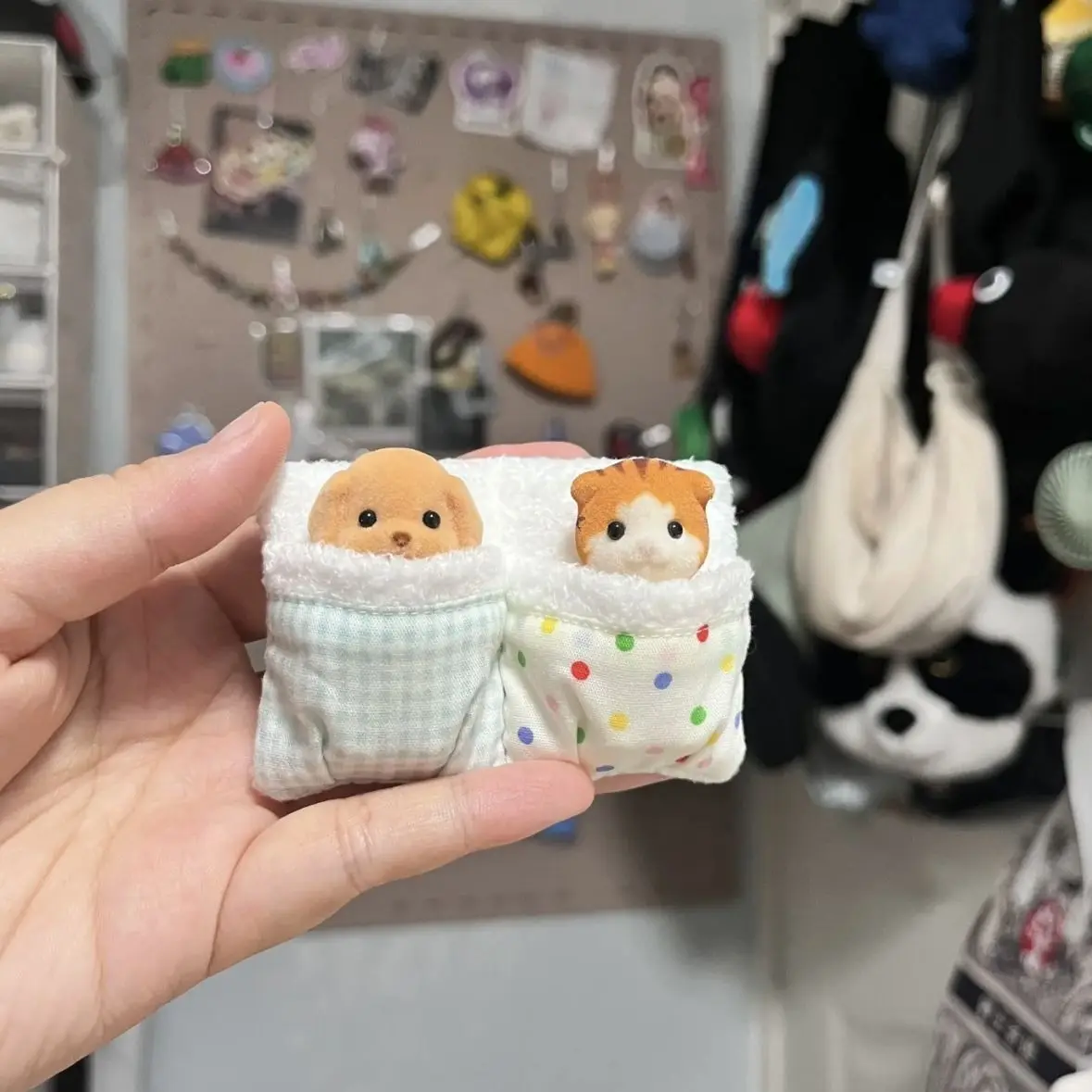 Аниме Kawaii Senbel семейный пудель плюшевая кукла наряд стеганое одеяло Мультяшные