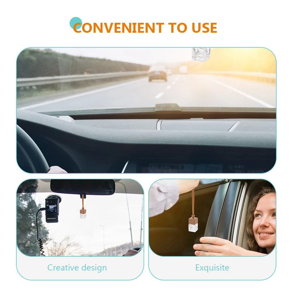 12 шт. подвеска в виде флакона для духов женский освежитель воздуха стеклянные