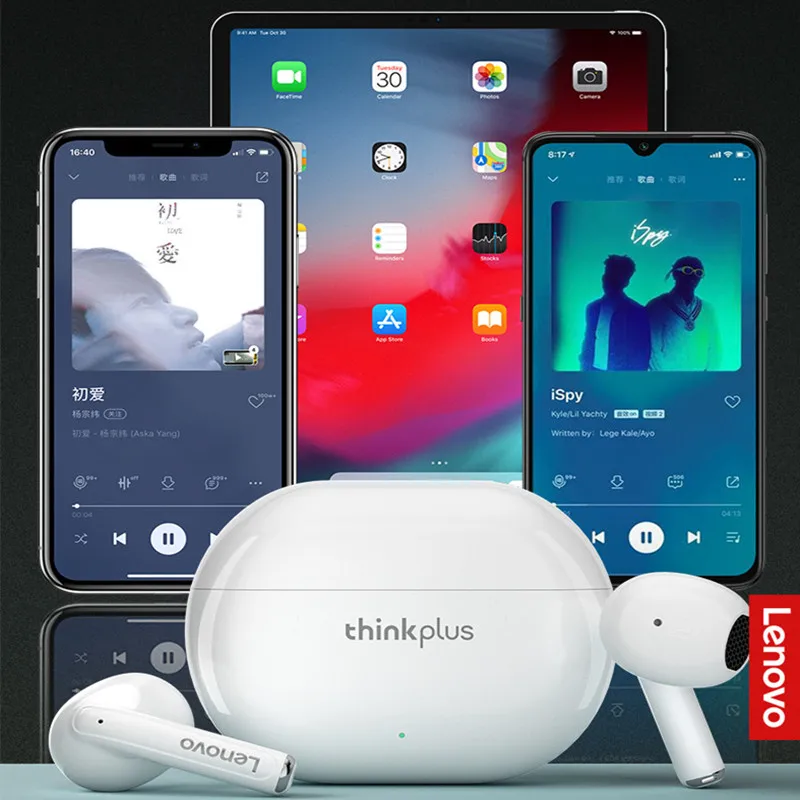 Lenovo Xt93 Bluetooth 5.2 Наушники Hifi Бас Стерео Спортивные Наушники-вкладыши С Двойным