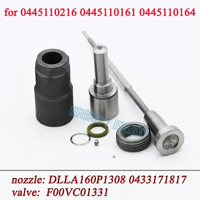 0445110164 0445110216 0445110161 Ремкомплекты топливных форсунок Сопло DLLA160P1308 Клапан F00VC01331 для
