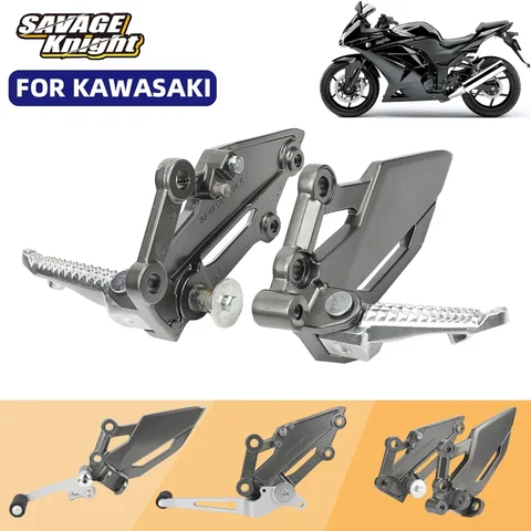 Для KAWASAKI NINJA 250 300 Z250 Z300 передняя подставка для ног, педаль переключения передач, рычаг переключения передач, педаль ножного тормоза, аксессуары для мотоциклов