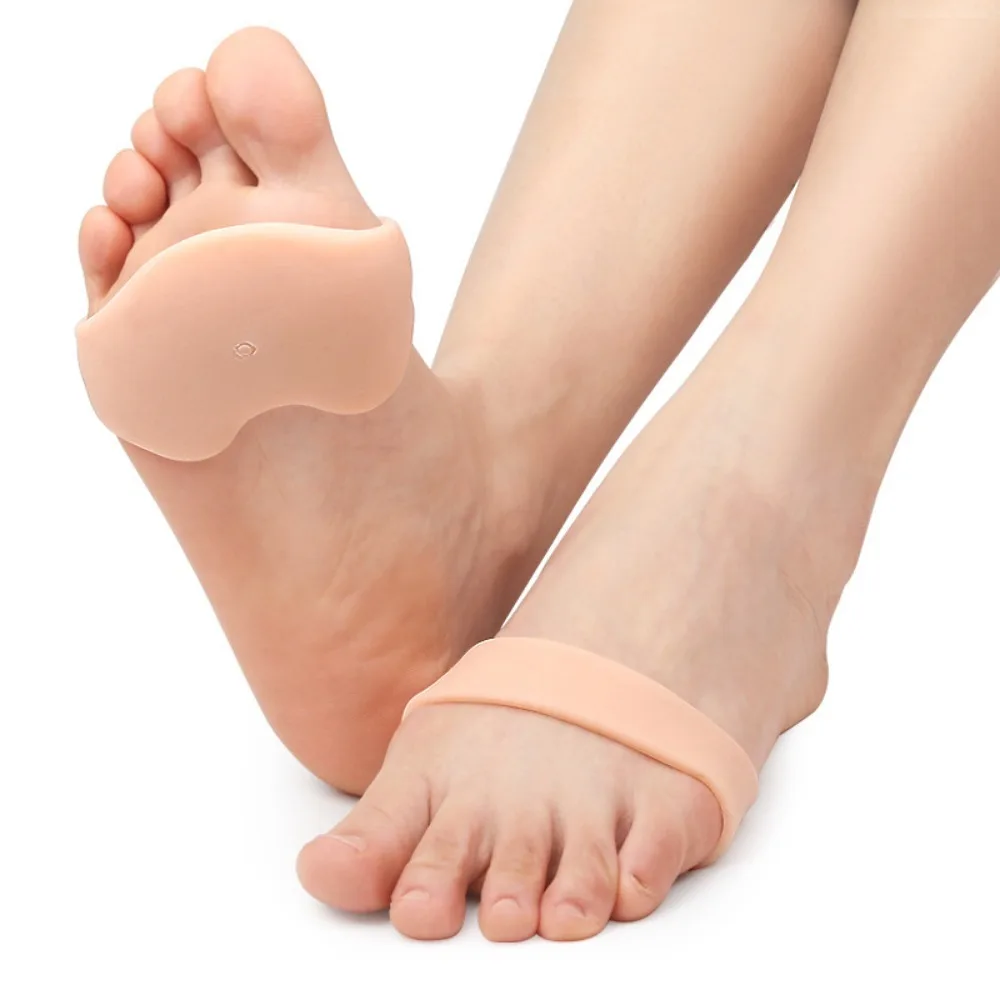 

1pair Foot Care Forefoot Cushion Pain Prevention Silicone Insole Women High Heel Shoes Foot Blister Toes Insert Pain Relief Pads