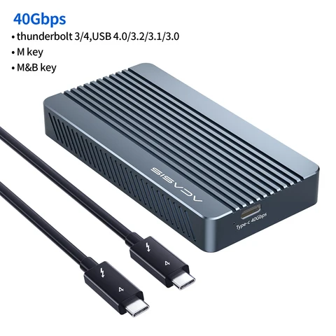 SSD ACASIS 40 Гбит/с, USB 4,0, модель Thunderbolt NVME M2, корпус 8 ТБ, SSD совместимый с Thunderbolt 4/3 USB3.2/3,1/3,0 JHL7440