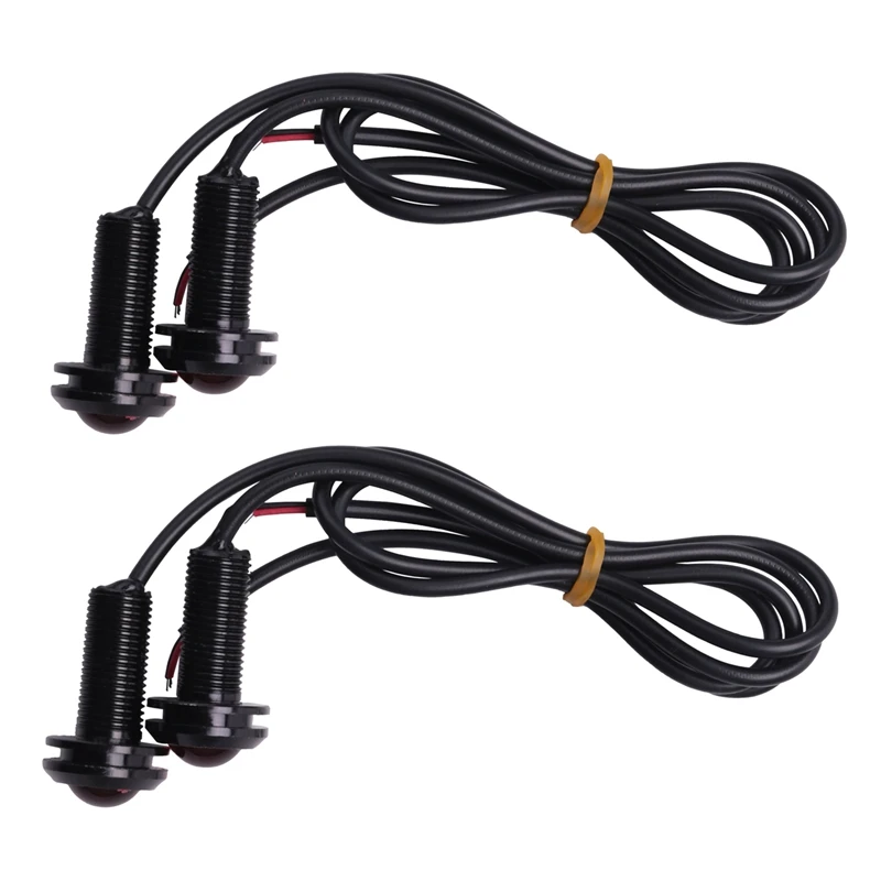 

4 x Eagle Eye LED Light 18mm Dia. Car Vehicle Backup Signal Light Red
