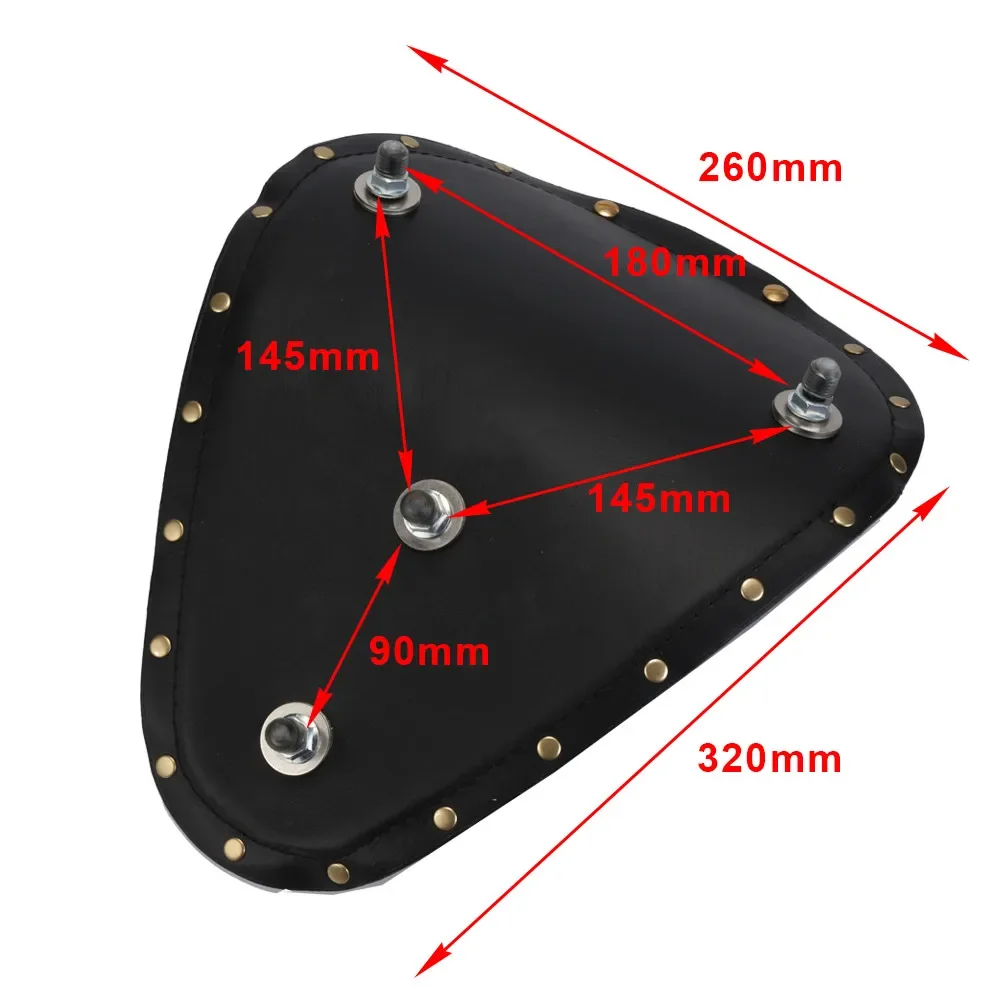 Универсальный заклепка из искусственной кожи для мотоцикла соло пружины сиденья