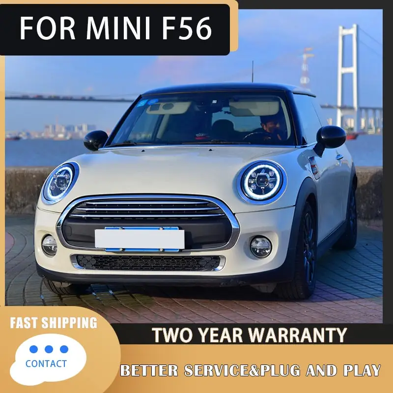 Фара для MINI F55 F56 Светодиодная фара 2014-2021 Фары F54 F57 DRL Указатель поворота Дальнего