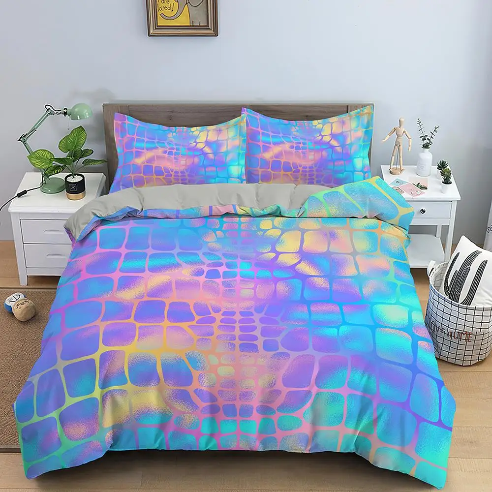 

Abstract Bedding Set 2/3Pcs 3D Printed Psychedelic Duvet Cover optical illusion Bed Set 135x200 Single Luxury Quilt Cover
