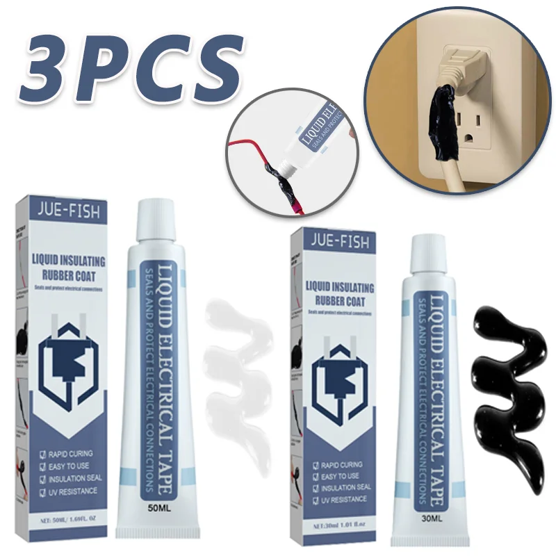 Жидкая изоляционная лента для ремонта проводов и кабелей 30/50 мл