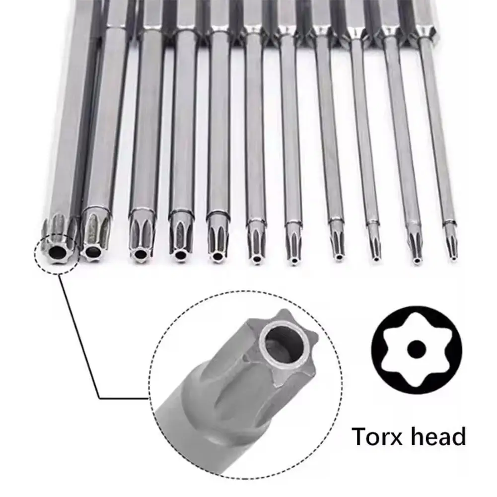 50/75/100/150 мм 1/4 &quotзащитные биты Torx с шестигранным хвостовиком T7 T8 T10 T15 T20 T25 T27 T30 T40