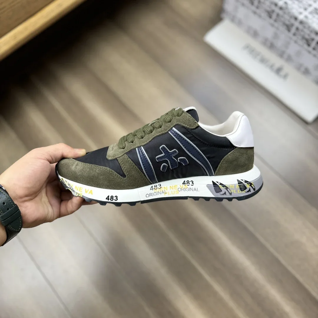 PREMIATA мужские нишевые замшевые сетчатые дышащие легкие кроссовки в стиле ретро