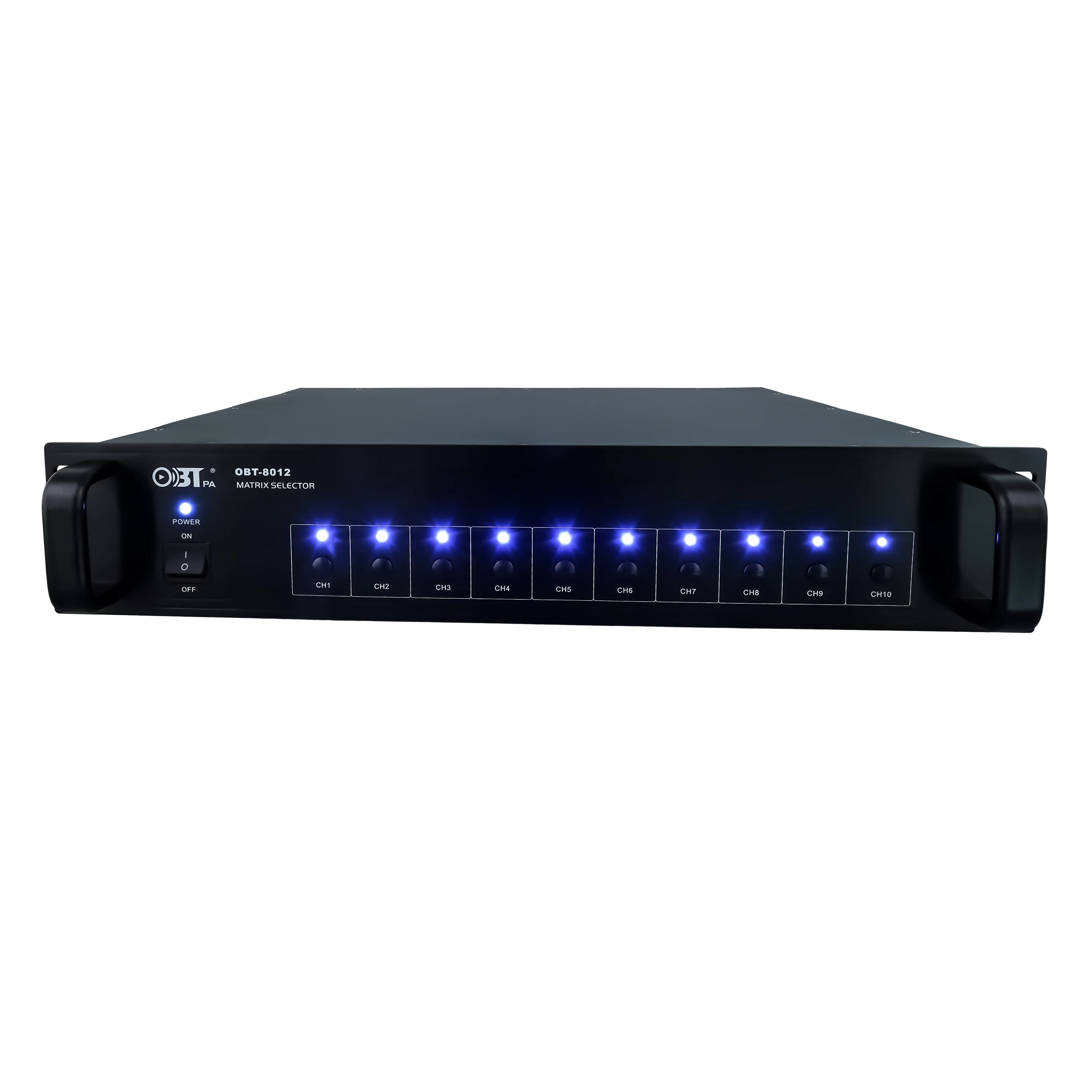 Фото OBT-8012 Pa Система Матричный селектор пожарной сигнализации 1000 Вт 10-зонный селектор динамиков Система общественного адреса №3
